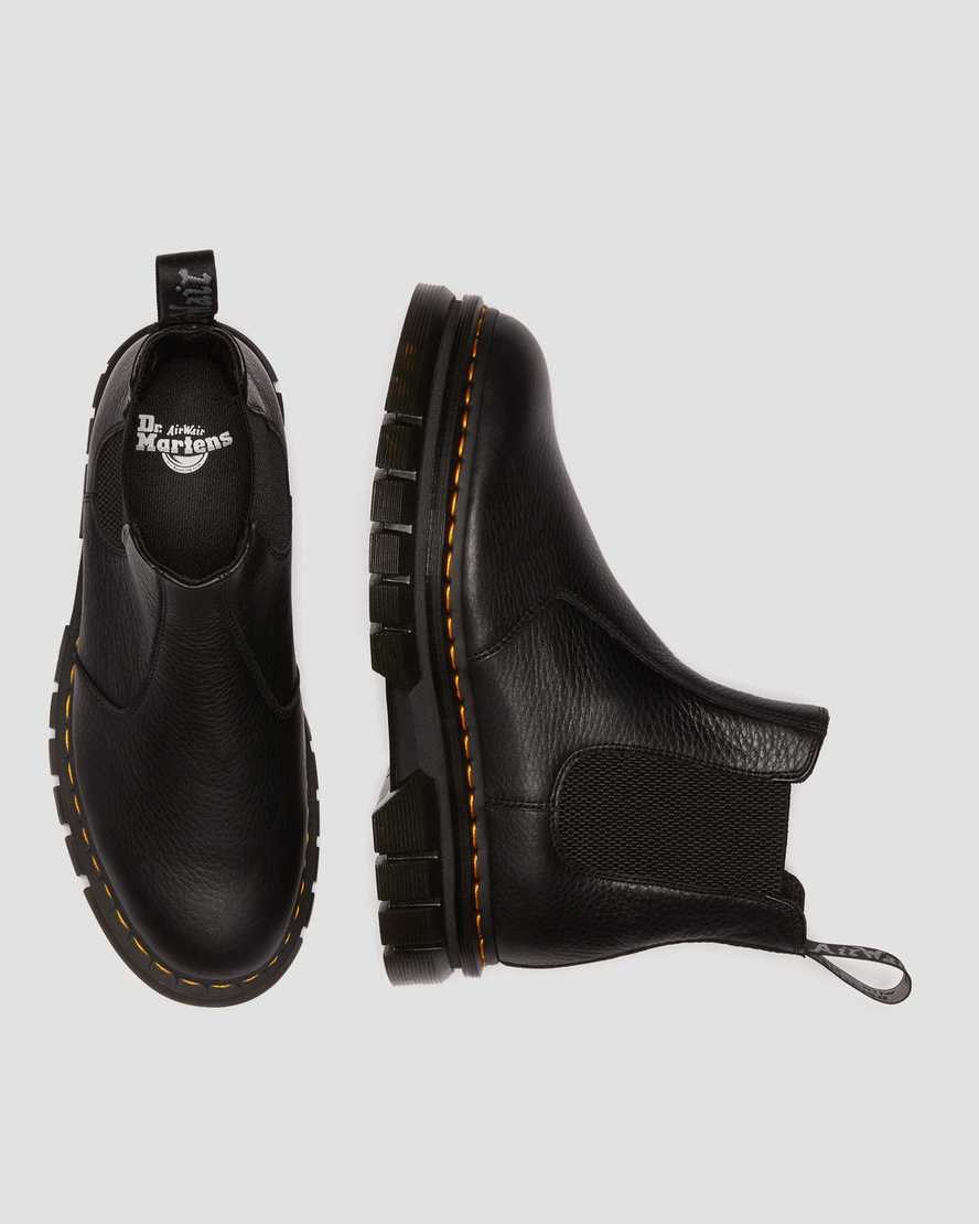 Dr Martens Rikard Lunar Leder Chelsea Stiefel Damen Schwarz | UYK-836521