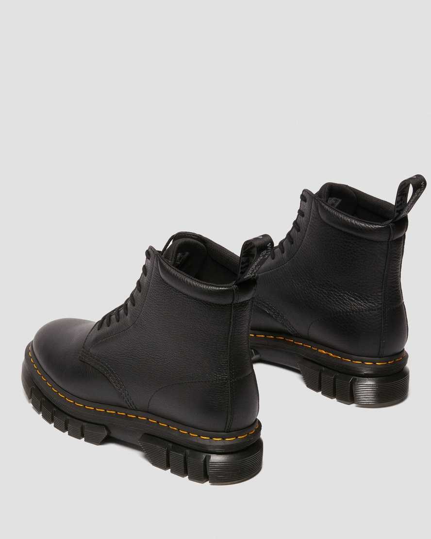 Dr Martens Rikard Lunar Leder Schnürstiefel Damen Schwarz | BHM-623940