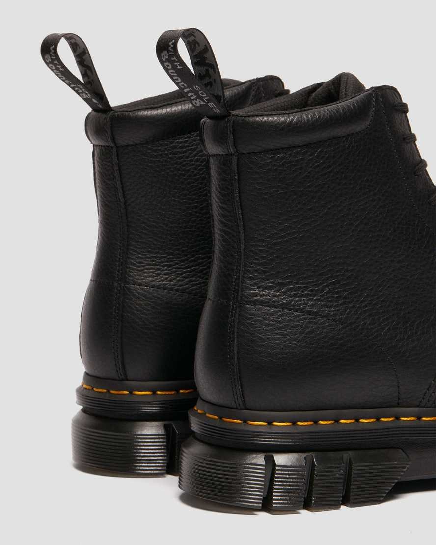 Dr Martens Rikard Lunar Leder Schnürstiefel Damen Schwarz | BHM-623940