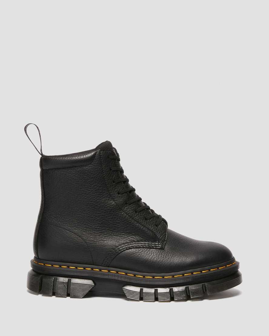 Dr Martens Rikard Lunar Leder Schnürstiefel Damen Schwarz | BHM-623940