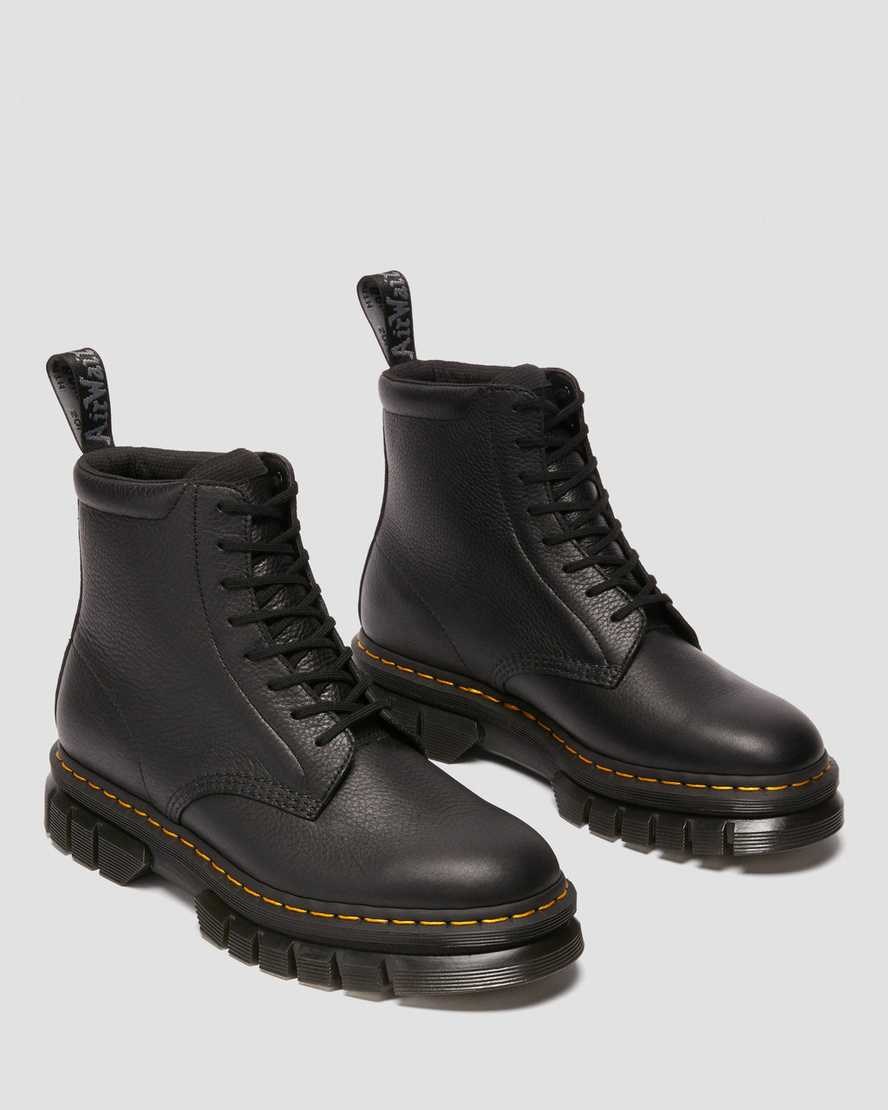 Dr Martens Rikard Lunar Leder Schnürstiefel Damen Schwarz | BHM-623940