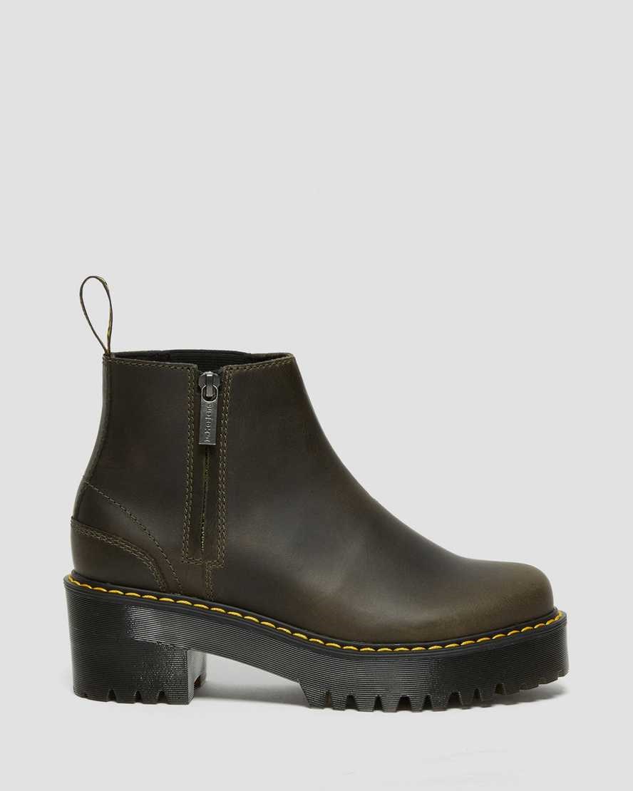 Dr Martens Rometty Leder Stiefeletten Damen Braun | ZPM-016923