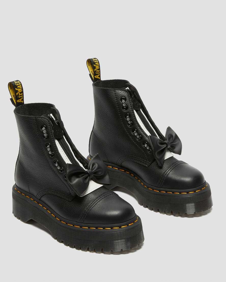 Dr Martens Sinclair Lazy Oaf Leder Stiefeletten Damen Schwarz | FJA-197653