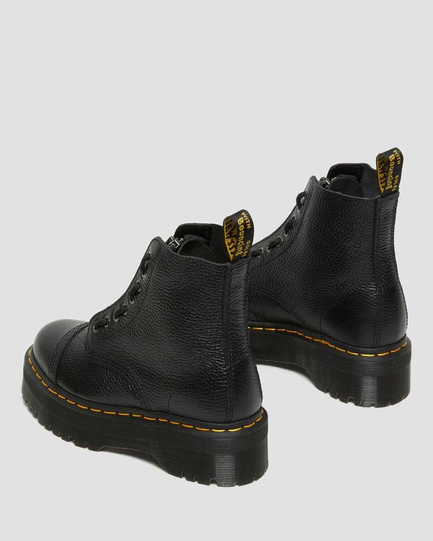 Dr Martens Sinclair Milled Nappa Leder Stiefeletten Damen Schwarz | KVO-960548