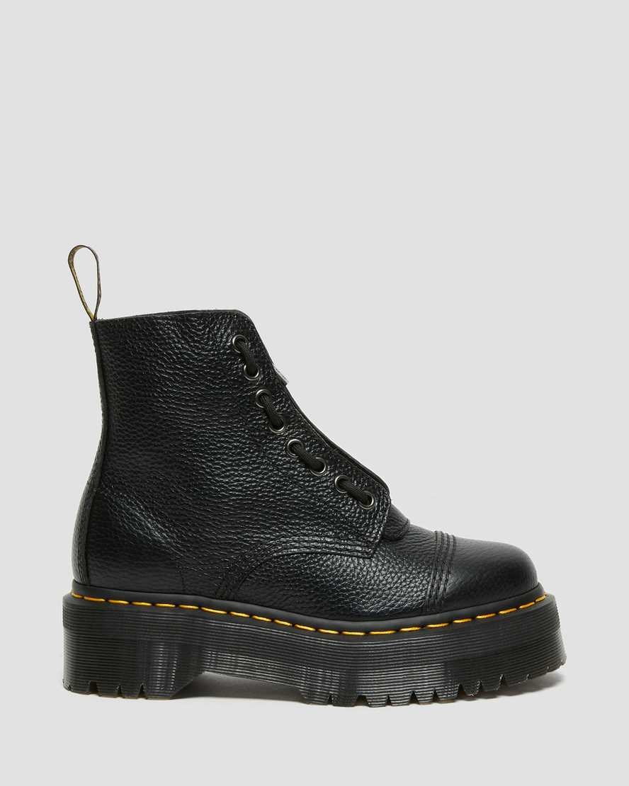 Dr Martens Sinclair Milled Nappa Leder Stiefeletten Damen Schwarz | KVO-960548