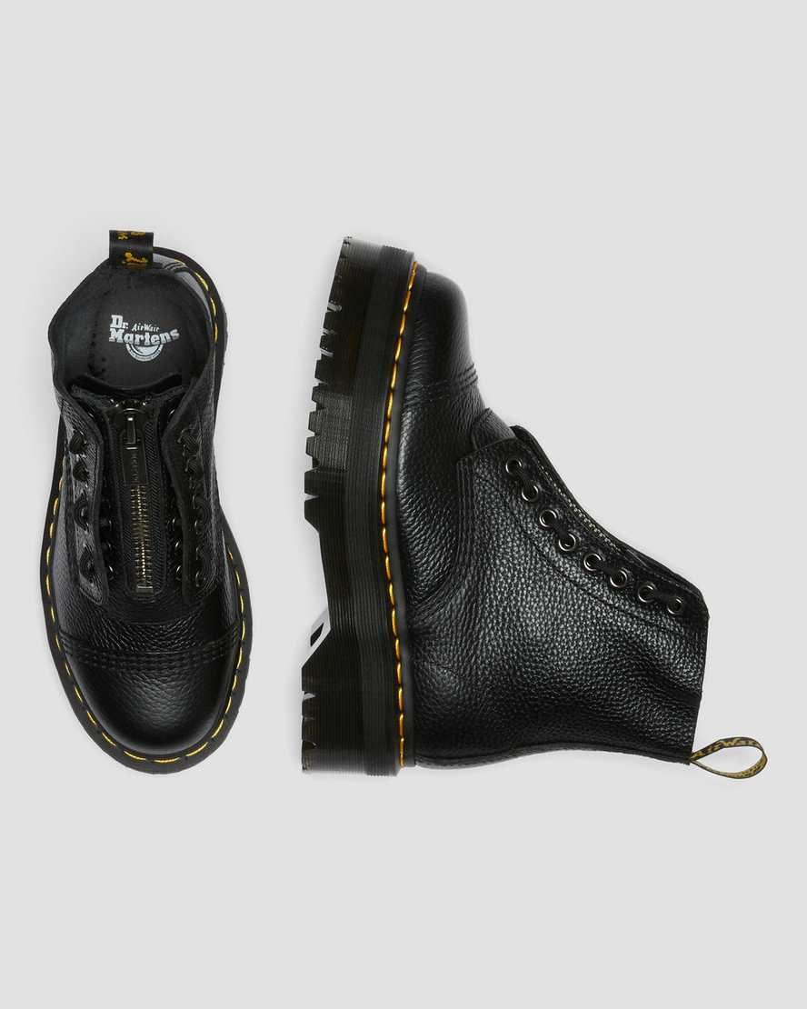 Dr Martens Sinclair Milled Nappa Leder Stiefeletten Damen Schwarz | KVO-960548