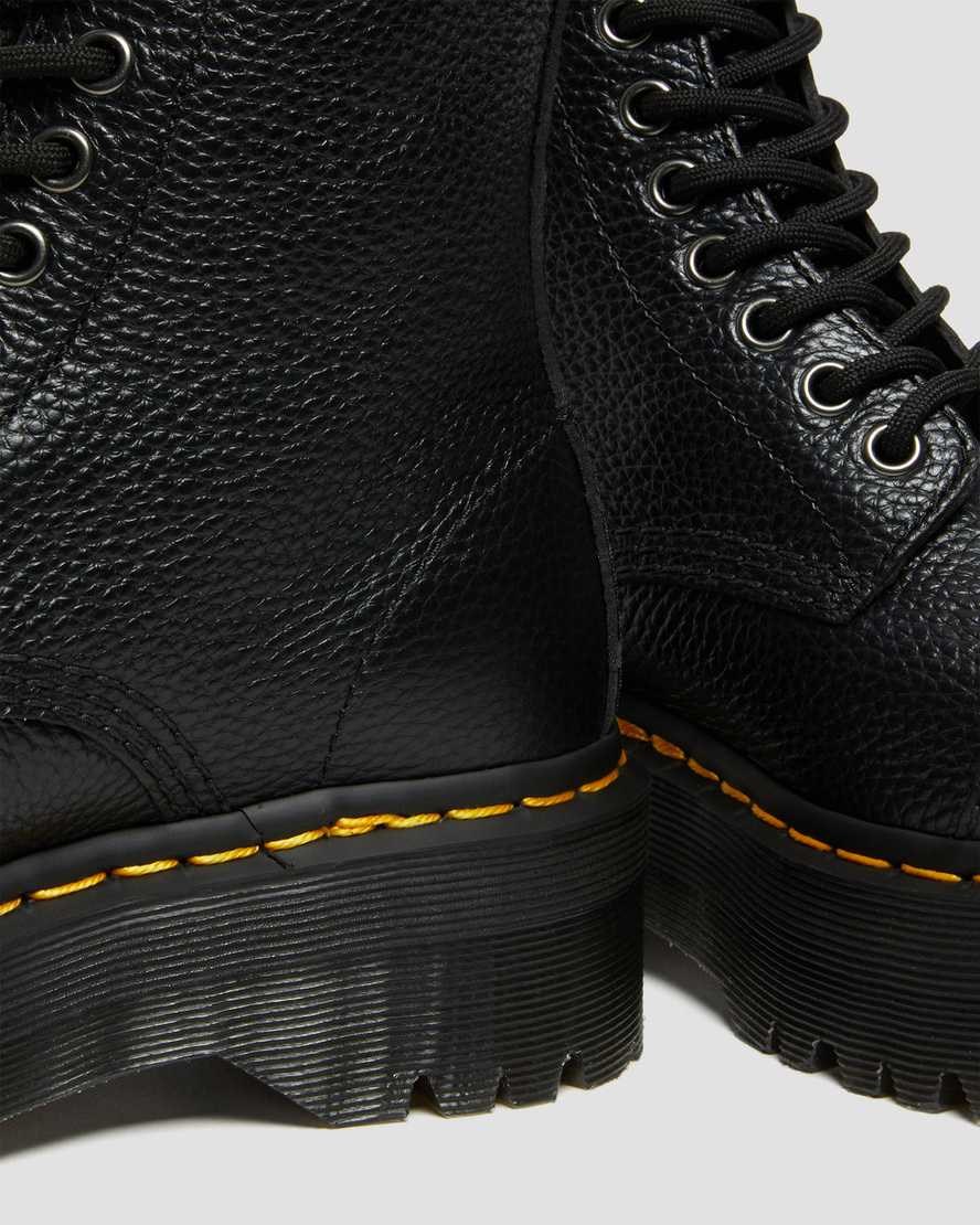 Dr Martens Sinclair Milled Nappa Leder Schnürstiefel Damen Schwarz | PBT-459107