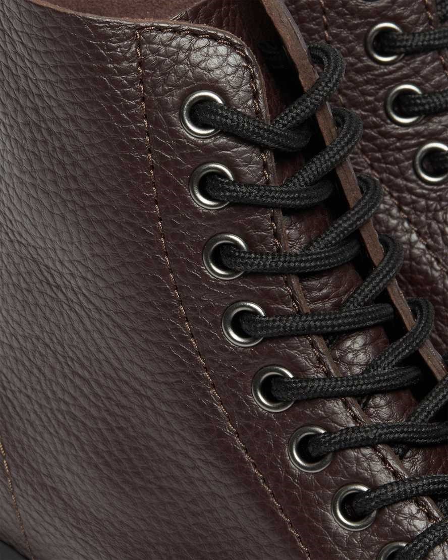 Dr Martens Sinclair Milled Nappa Leder Schnürstiefel Damen Bordeaux | WIK-738506