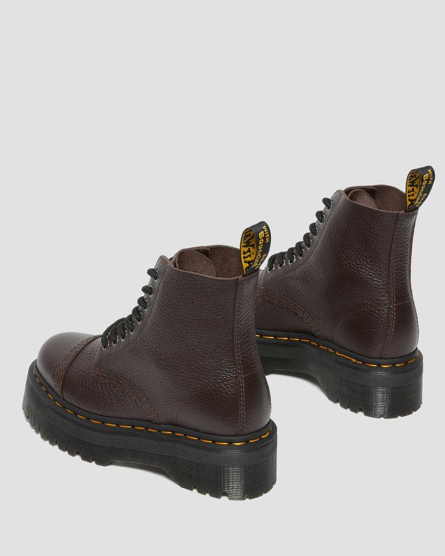 Dr Martens Sinclair Milled Nappa Leder Zip Up Stiefel Herren Bordeaux | GOI-248109