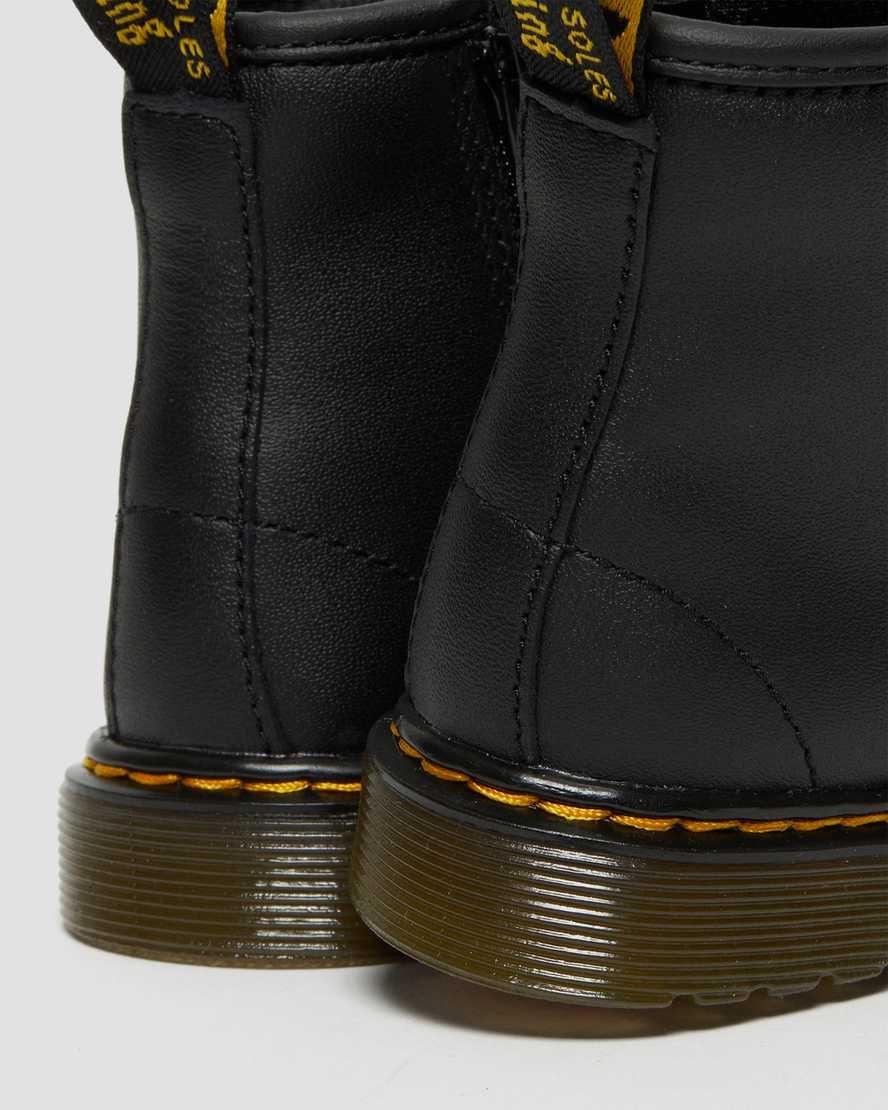 Dr Martens Toddler 1460 Softy T Leder Schnürstiefel Kinder Schwarz | DLJ-194852