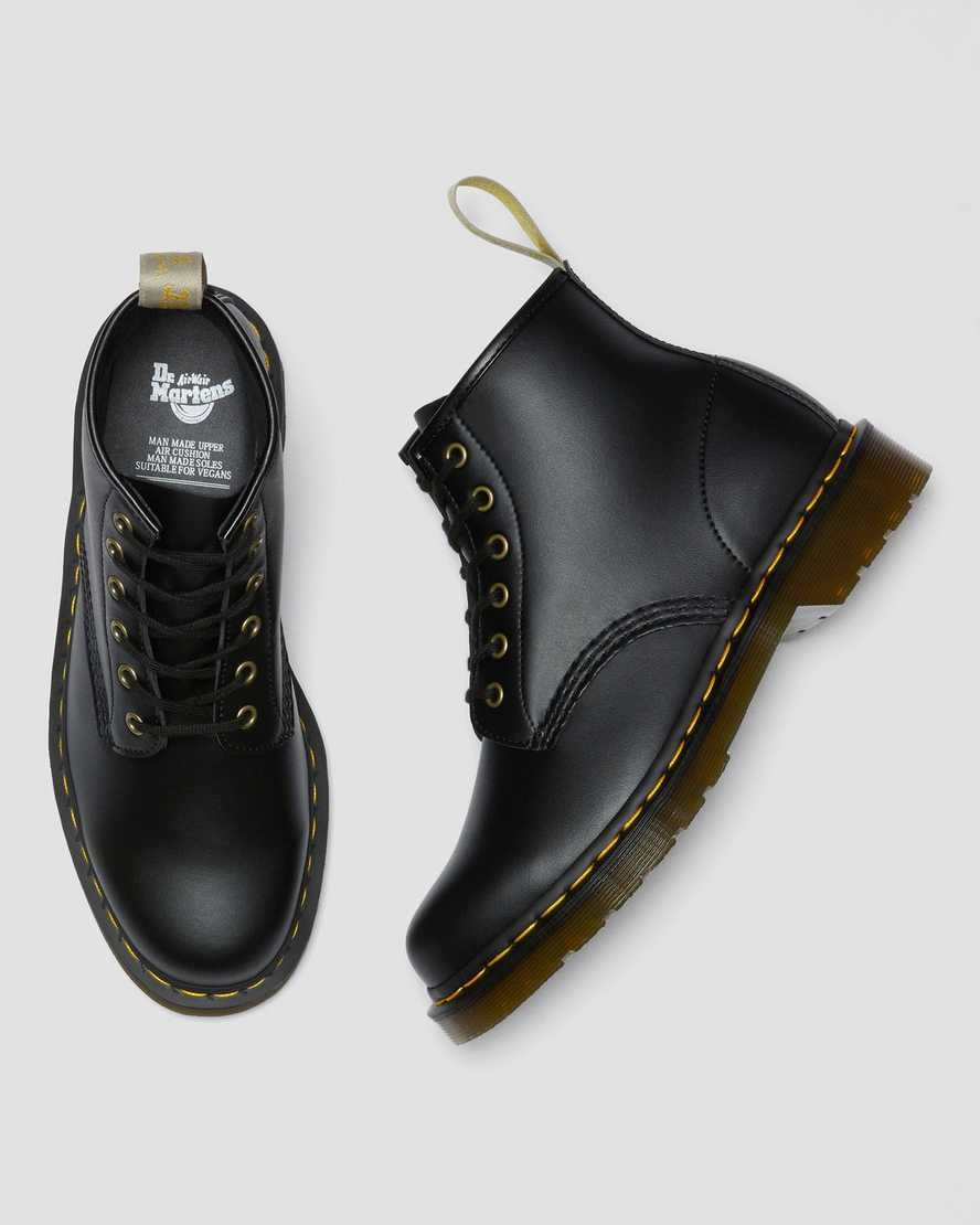 Dr Martens Vegan 101 Felix Schnürstiefel Herren Schwarz | XIU-385721