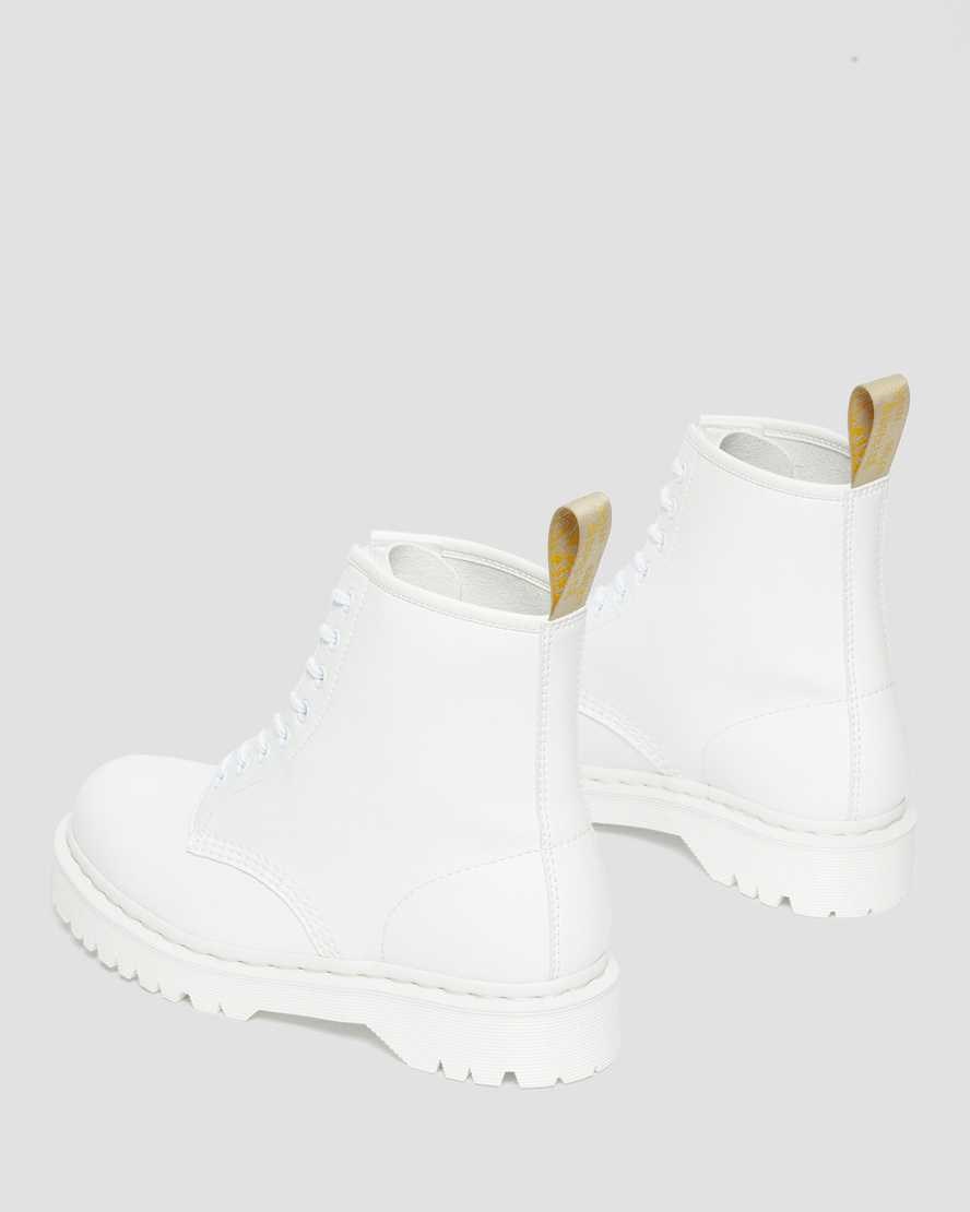 Dr Martens Vegan 1460 Bex Kemble Mono Schnürstiefel Damen Weiß | YUK-549726