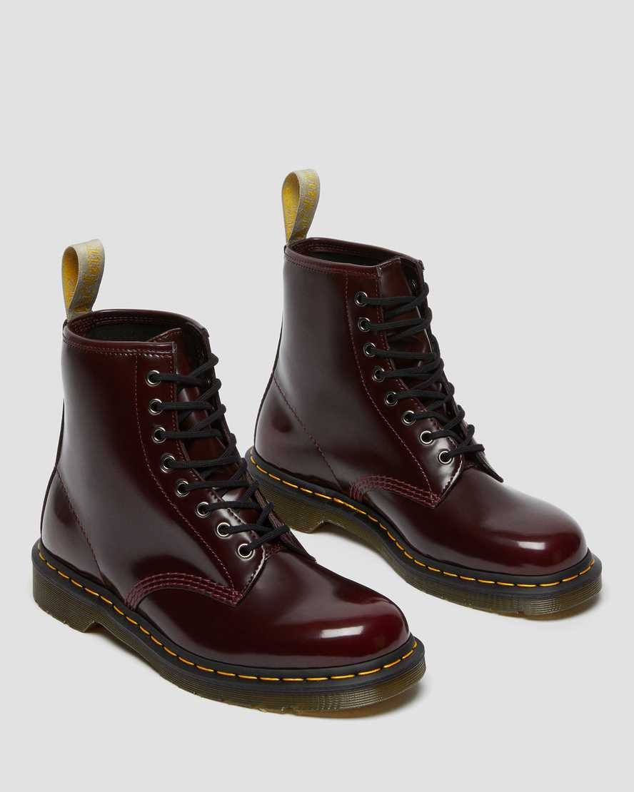 Dr Martens Vegan 1460 Schnürstiefel Damen Rot | OJG-964128