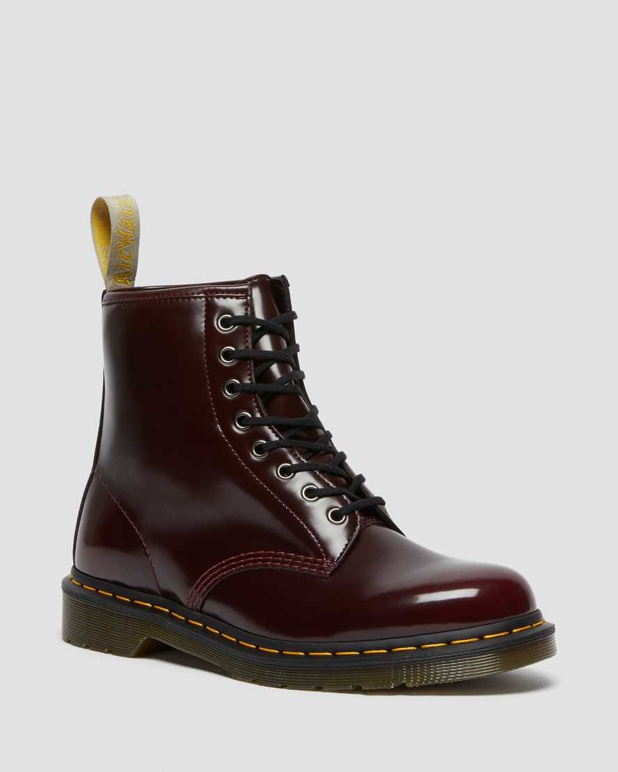 Dr Martens Vegan 1460 Schnürstiefel Damen Rot | OJG-964128