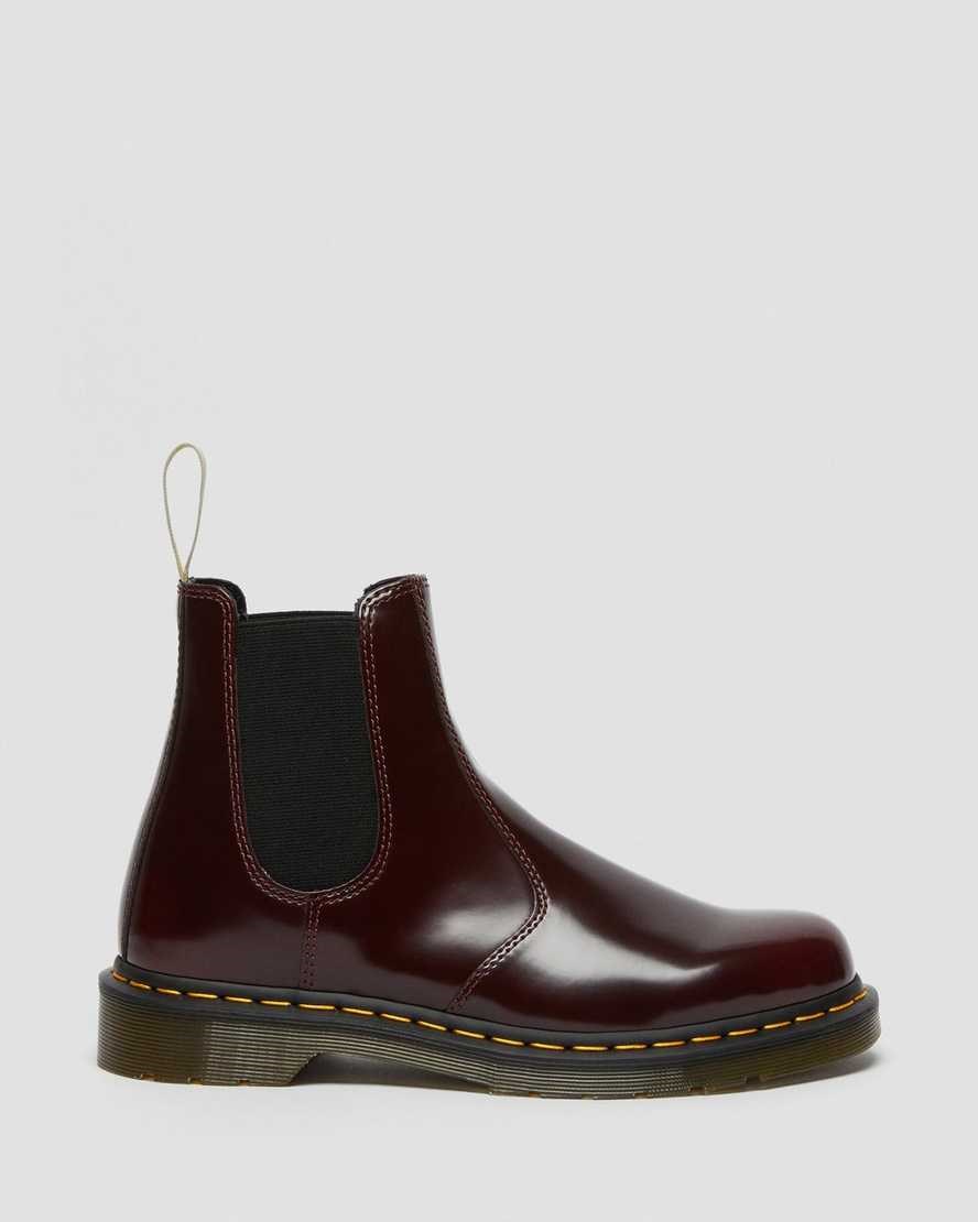 Dr Martens Vegan 2976 Chelsea Stiefel Herren Rot | EUT-769125