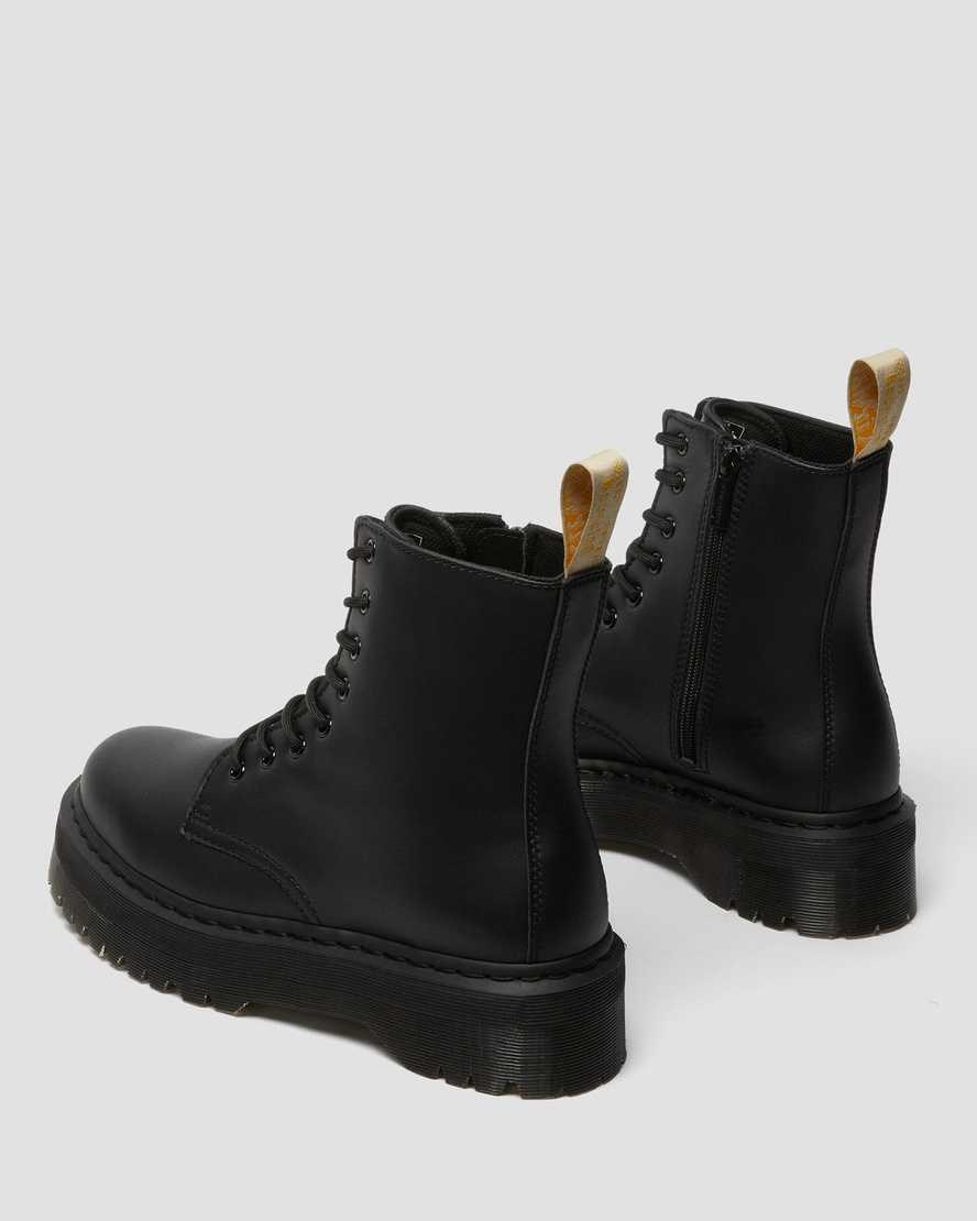 Dr Martens Vegan Jadon II Mono Schnürstiefel Herren Schwarz | UDA-948017