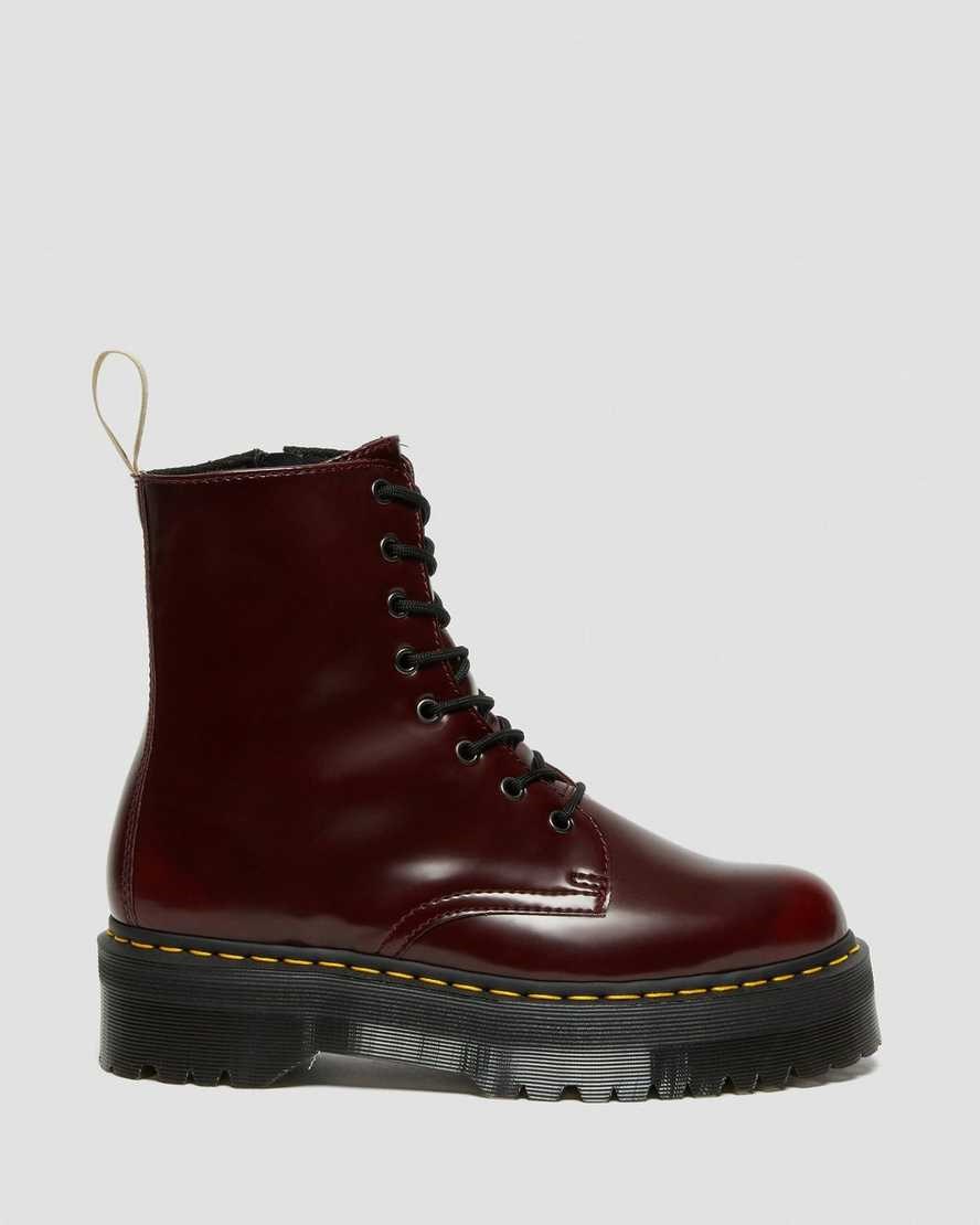 Dr Martens Vegan Jadon II Schnürstiefel Herren Rot | PER-341725