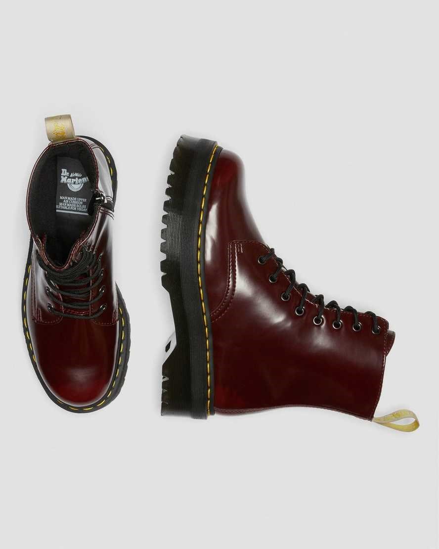 Dr Martens Vegan Jadon II Schnürstiefel Herren Rot | PER-341725