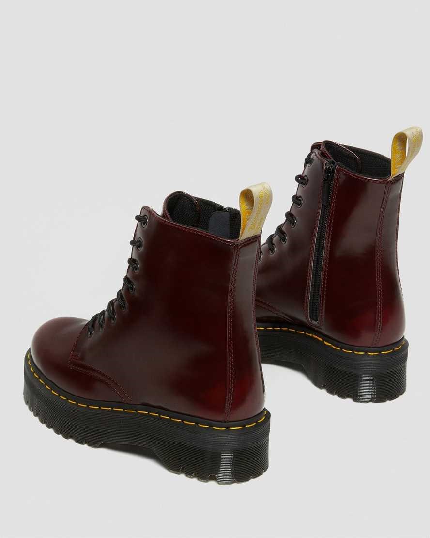 Dr Martens Vegan Jadon II Stiefeletten Herren Rot | WSF-495871