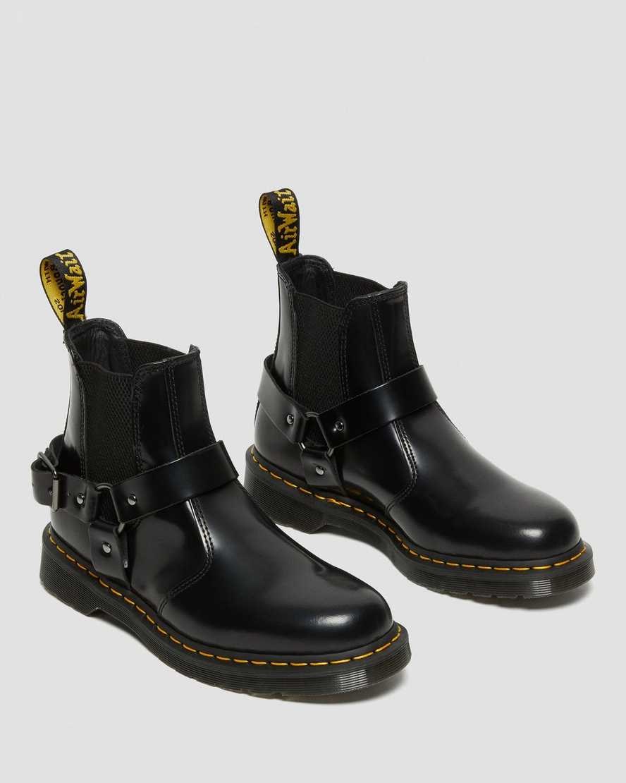 Dr Martens Wincox Smooth Leder Stiefeletten Damen Schwarz | UET-061387