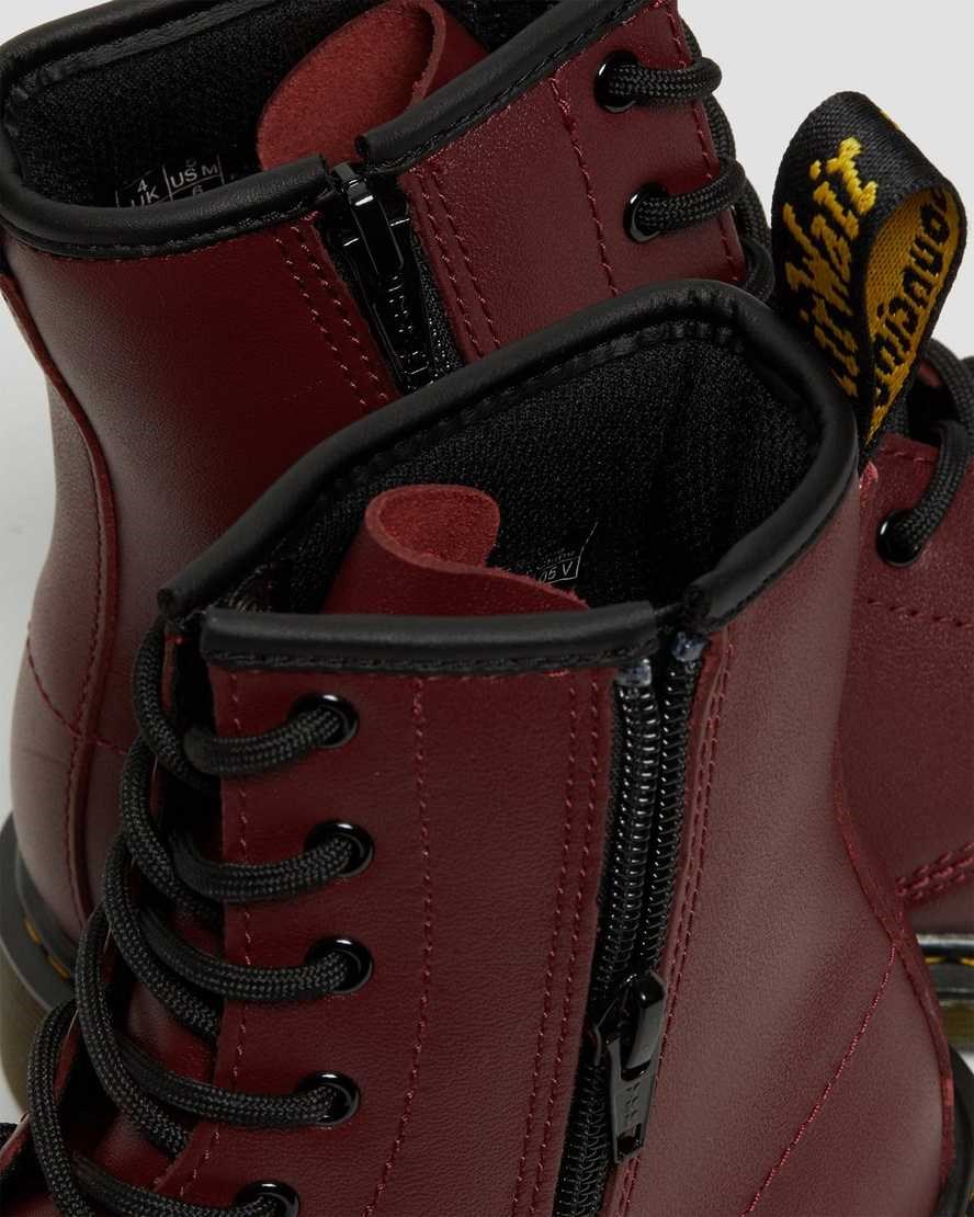 Dr Martens Youth 1460 Softy T Leder Schnürstiefel Kinder Rot | TNG-719045