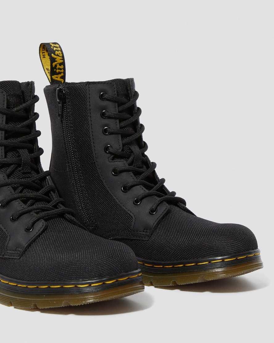 Dr Martens Youth Combs Extra Tough Poly Freizeitstiefel Kinder Schwarz | NGZ-941532